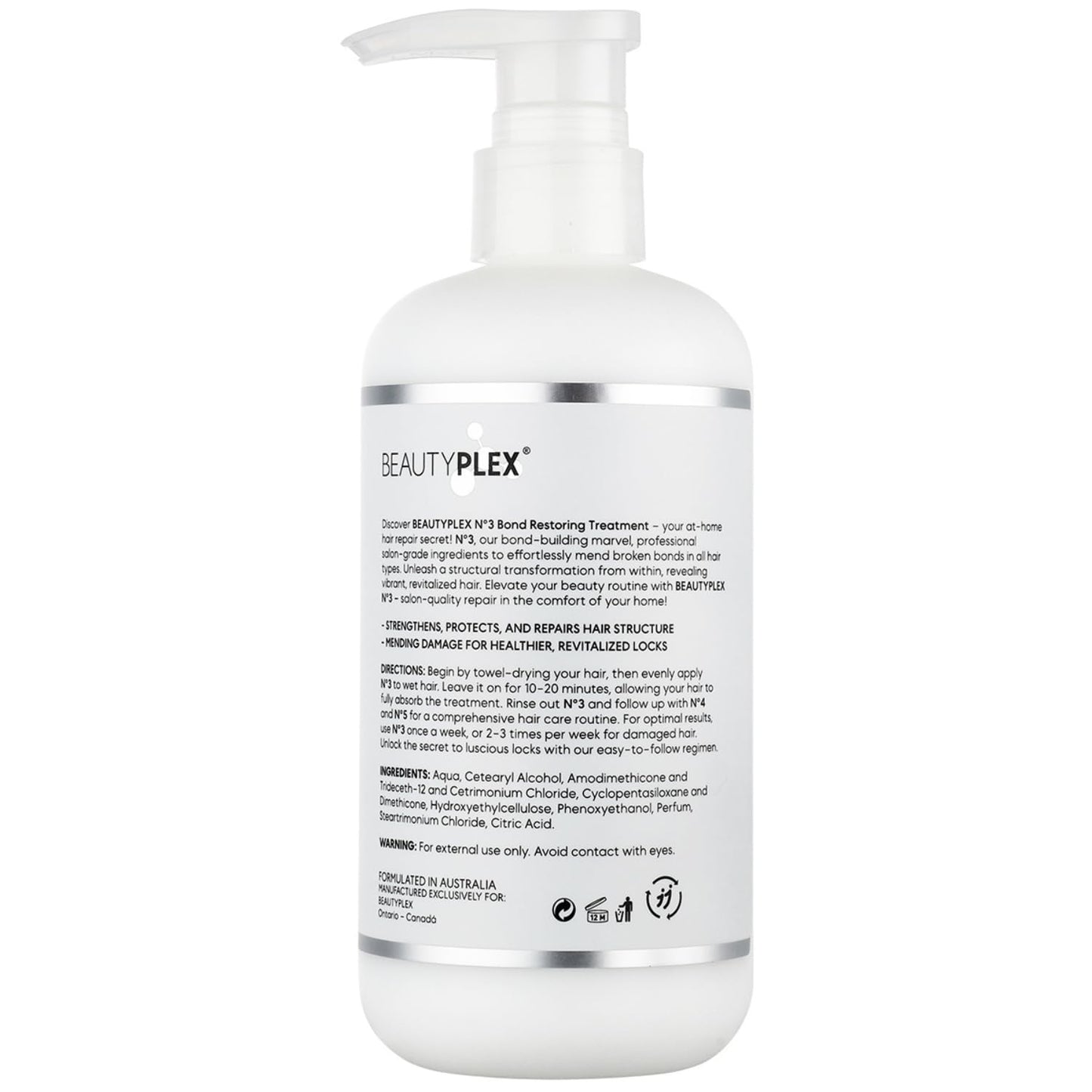 Lavender No. 3 Bond Repair Hair Treatment | Fino Hair Mask for Damaged Hair Deep Conditioning Hair Mask Bio Complex - Pre Shampoo - 450 ml (15.2 Oz)