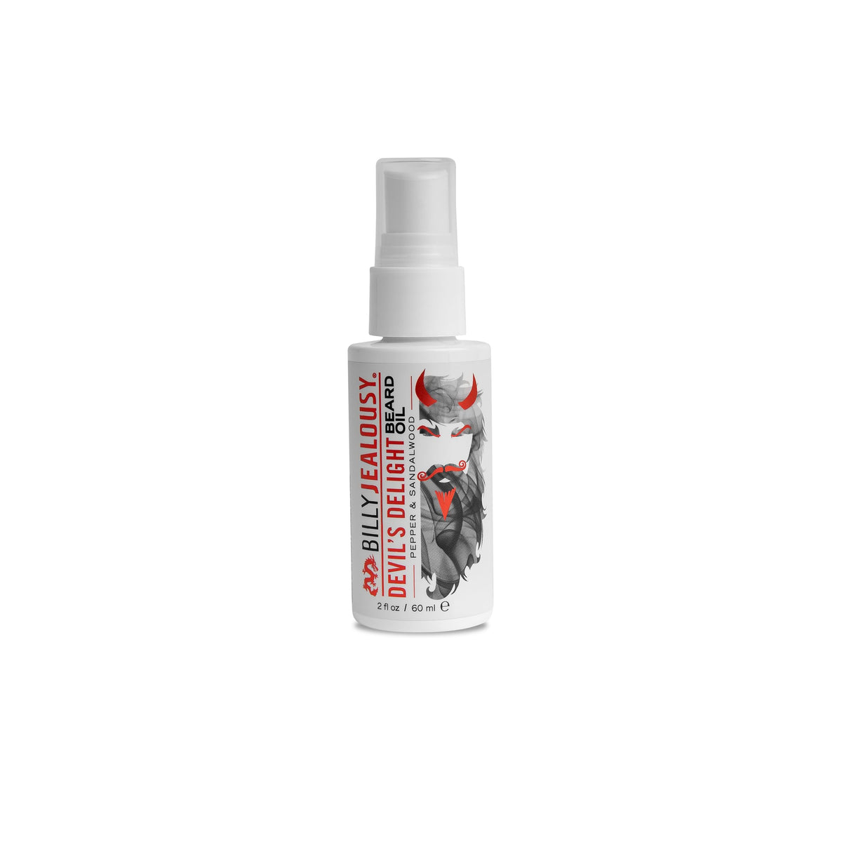 White Smoke Billy Jealousy Beard Oil for Men, Weightless, Low Shine, and Hydrating Beard Moisturizer for Softer Hair, Helps Prevent Itching and Flakes, Devil's Delight, 2 Fl Oz