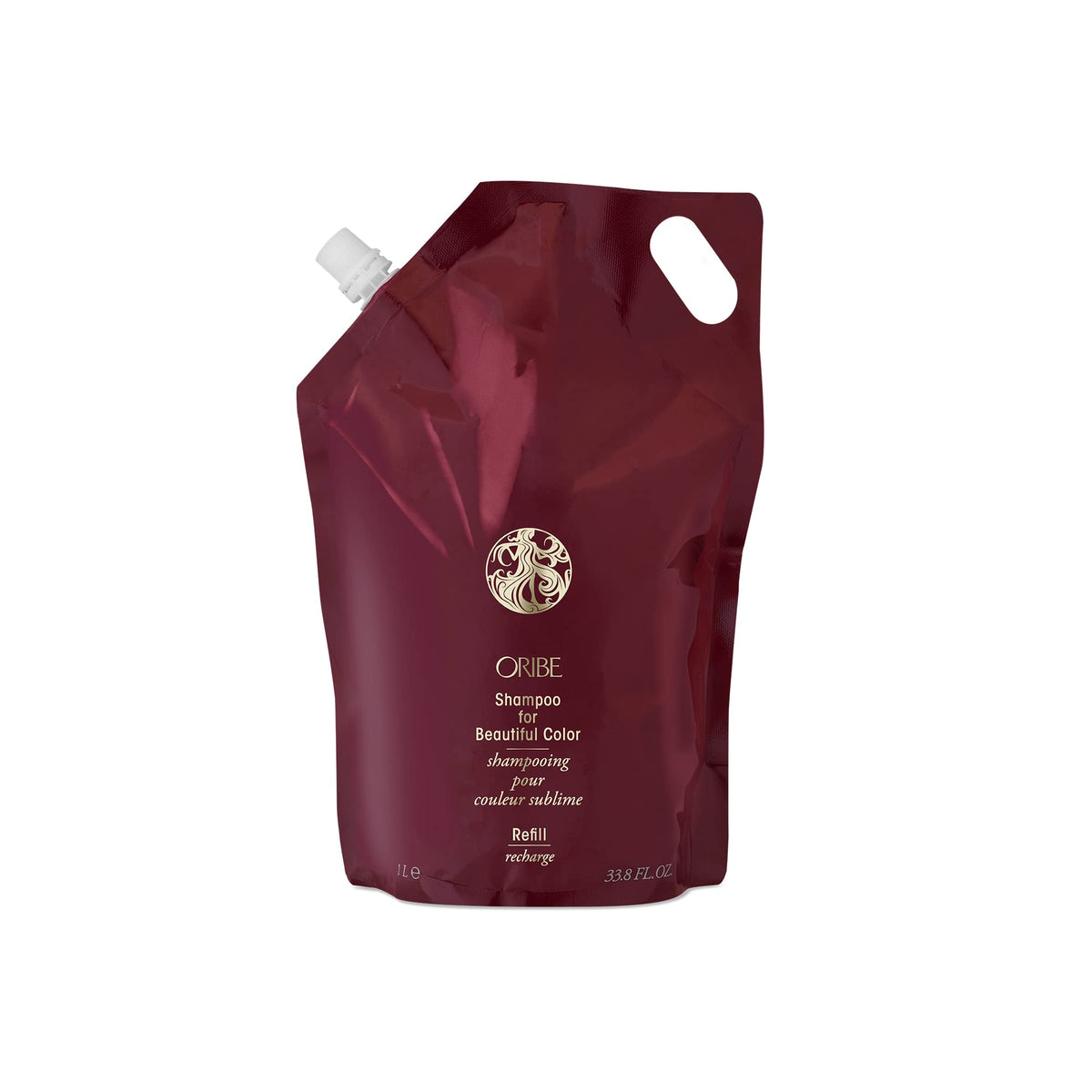 Dark Red Oribe Shampoo For Beautiful Color Liter Refill - Extends & Protects Color