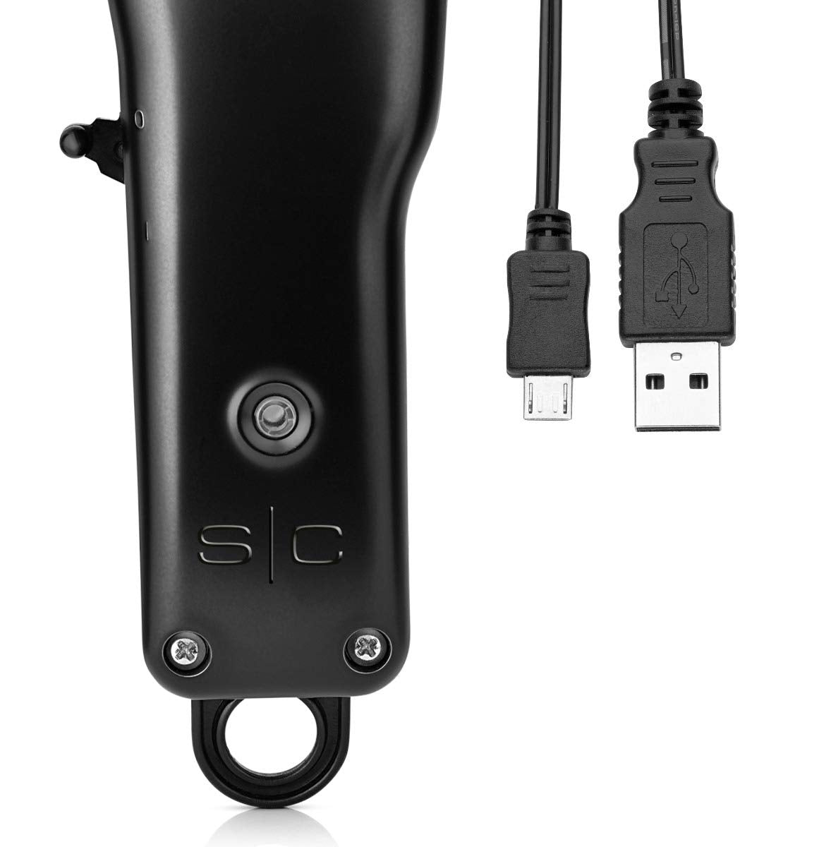 White Smoke Stylecraft Protégé Cordless Hair Clipper Super Charged Motor, Matte Metallic Black