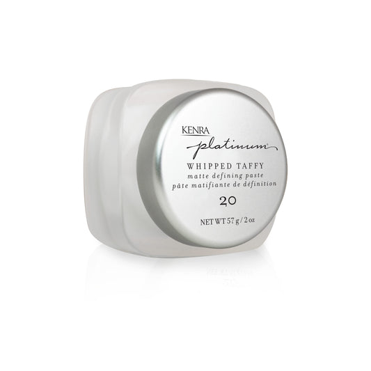 White Smoke Kenra Professional Platinum Whipped Taffy 20 | Matte Defining Paste | Delivers An Ultra-Matte, Firm Hold Finish | Sculpts, Smooths & Texturizes Styles | All Hair Types | 2fl. Oz