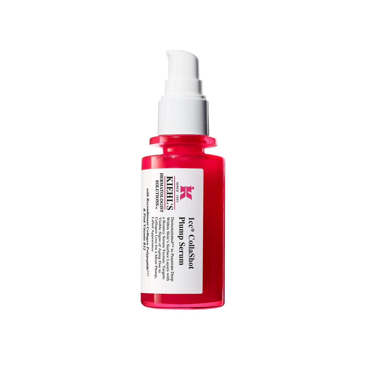 White Smoke Kiehl's 1CC CollaShot Plumping Serum – Anti-Aging Face Serum - 1.7 Fl Oz