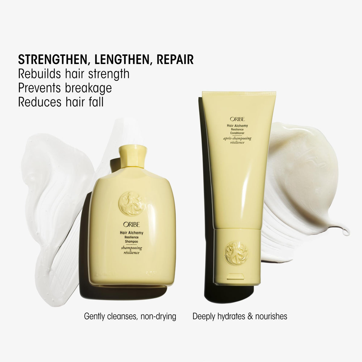 White Smoke Oribe Hair Alchemy Travel Set - Strengthening Shampoo, Conditioner & Serum