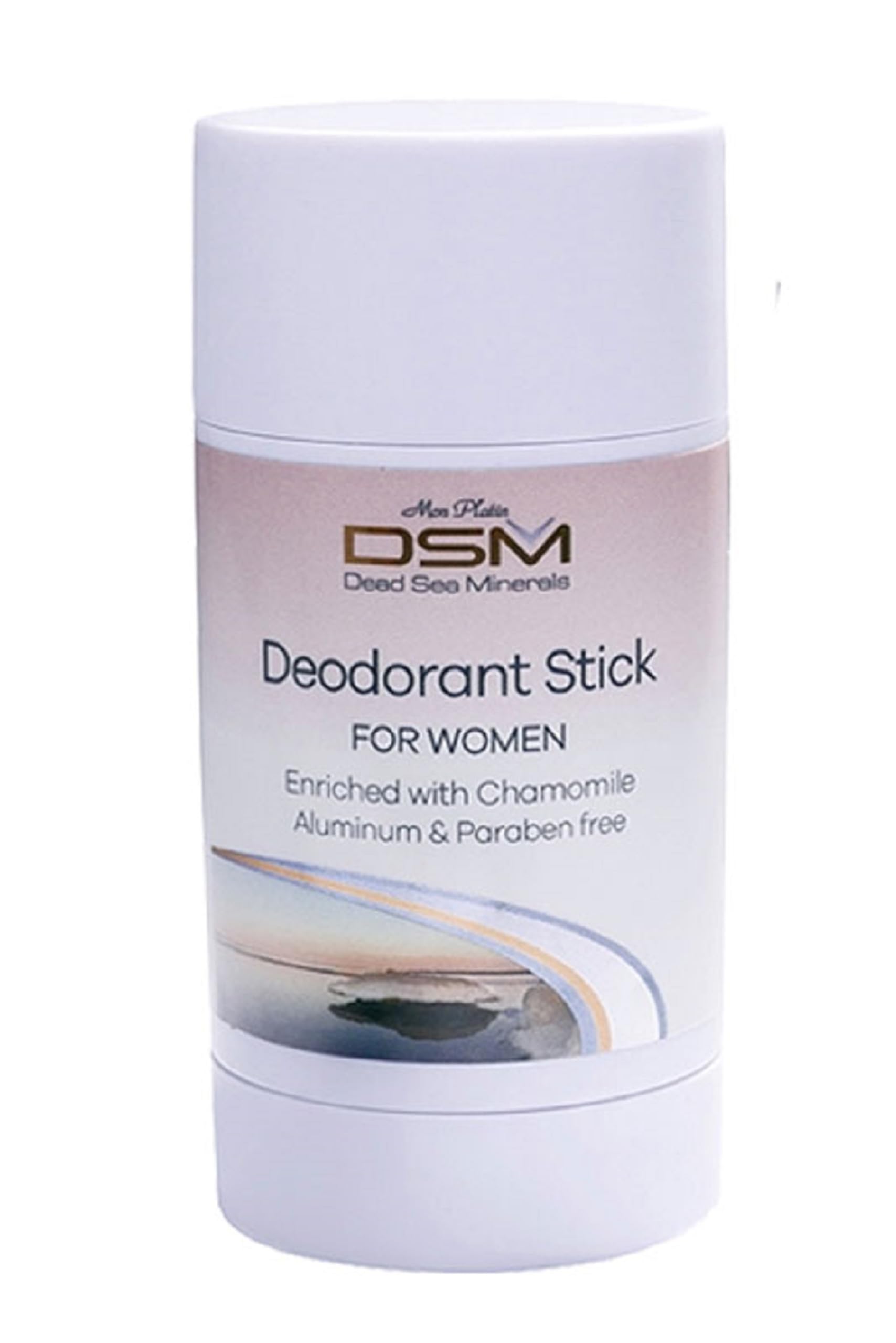 Light Gray Deodorant Stick for Women 80ml/2.7oz Dead Sea Mineral Refreshing Mon Platin DSM Refreshing 24 Hprotection by DSM