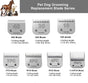 5Pack Dog Grooming Blades Compatible with Andis Dog Clippers,Dog Clipper Blades Compatible with Oster A5,Wahl km10 Dog Clippers for Animal Dog Cat Horse,Stainless-Steel Blade Sharp
