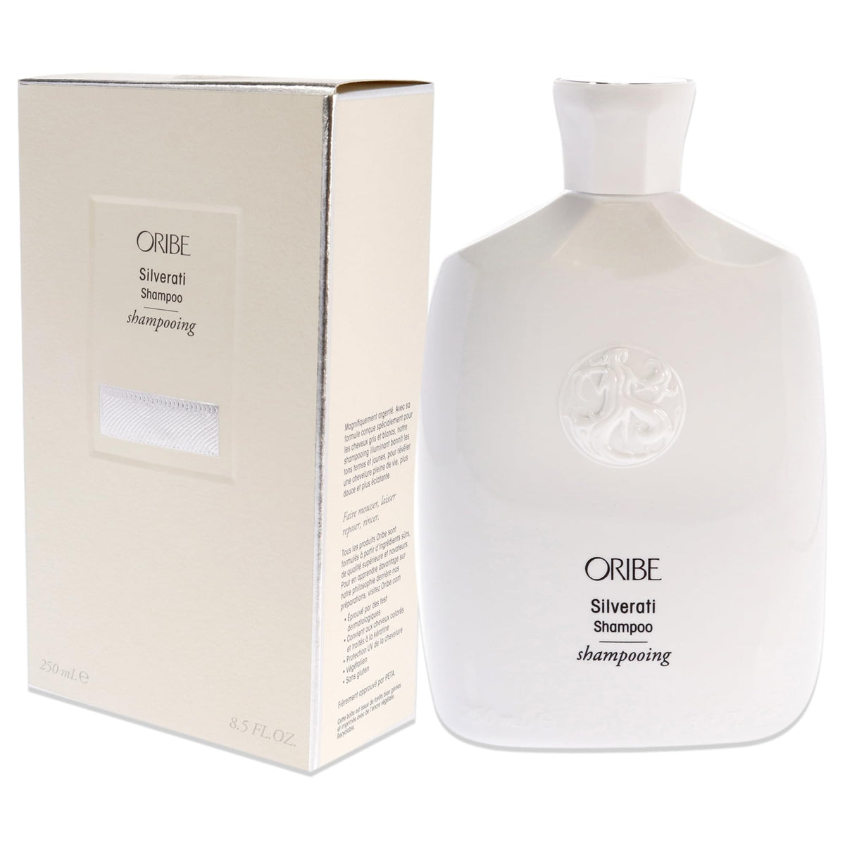 Light Gray Oribe Silverati Shampoo - Protects & Brightens Grey & Silver Hair - 8.5oz