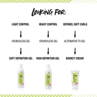 White Smoke ALL ABOUT CURLS High Definition Gel | Crunchless Ultra Hold | Define, Moisturize, De-Frizz | All Curly Hair Types | Vegan & Cruelty Free | Sulfate Free | 15 Fl Oz