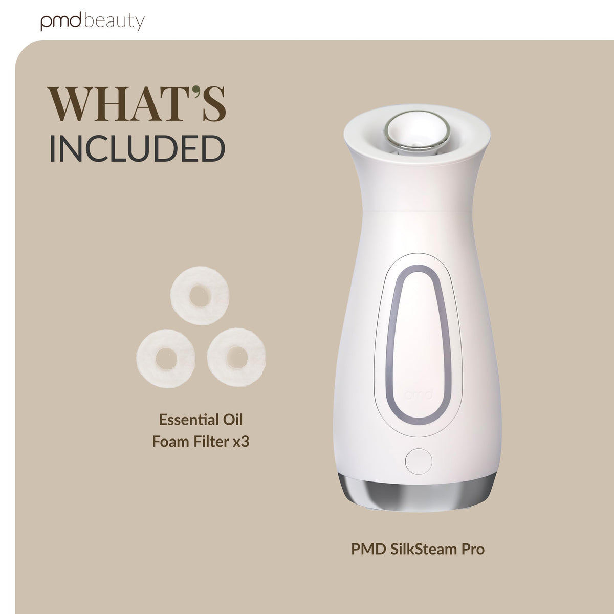 Gray PMD Beauty SilkSteam Pro Facial Steamers Home Facial Spa - Rapid Start-Up Face Steamer for Facial - Adjustable Nozzle with Oil Filters