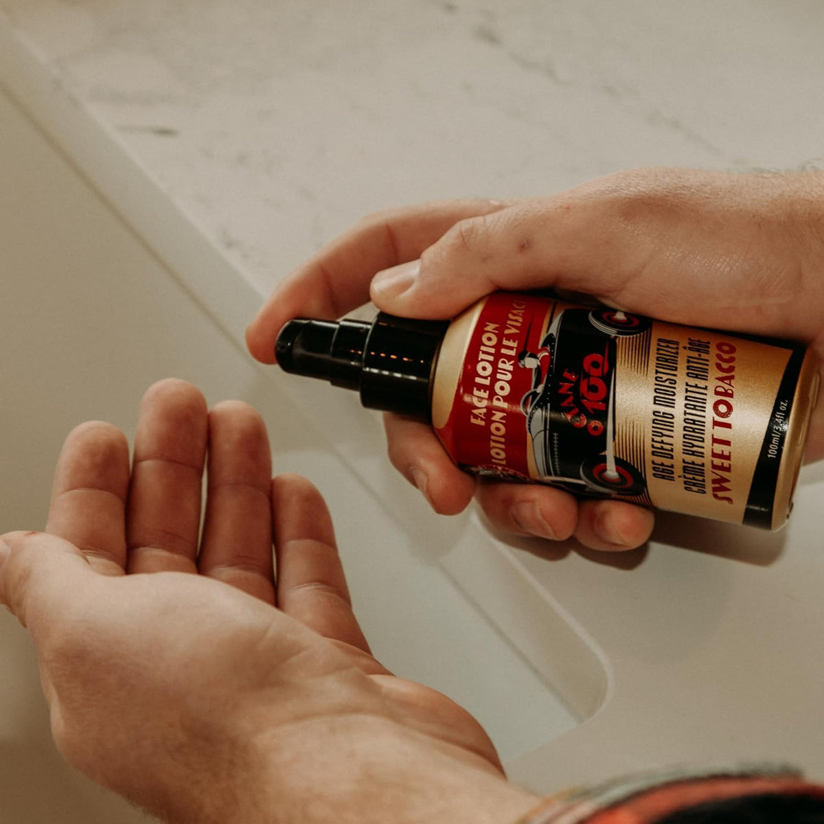 Rosy Brown 18.21 Man Made Original Sweet Tobacco Scent 3-in-1 Body Wash and Octane 100 Face Lotion 2-Pack Bundle, All Hair & Skin Types for Men, Strengthens and Moisturizes in a Manly Aroma