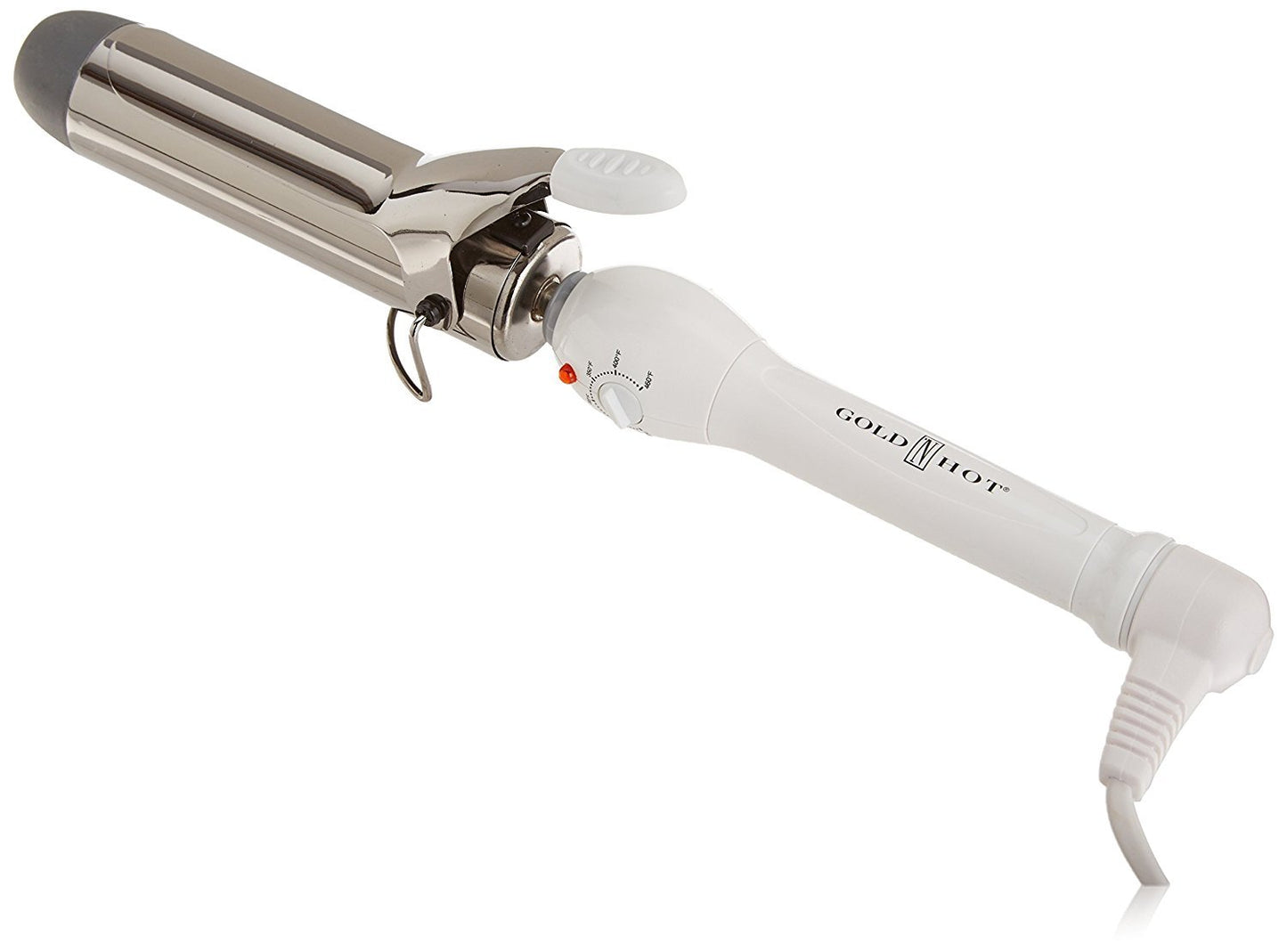 White Smoke Gold 'N Hot Professional Titanium Spring Curling Iron, 1-1/2 Inch