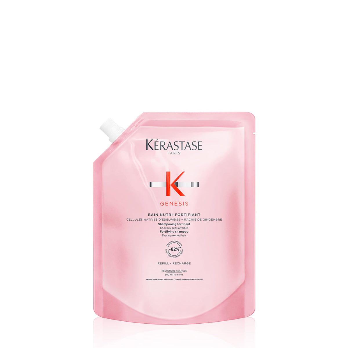 Misty Rose Kerastase Genesis Nutri-Fortifiant Shampoo Refill – Weak Hair, 16.9 Fl Oz