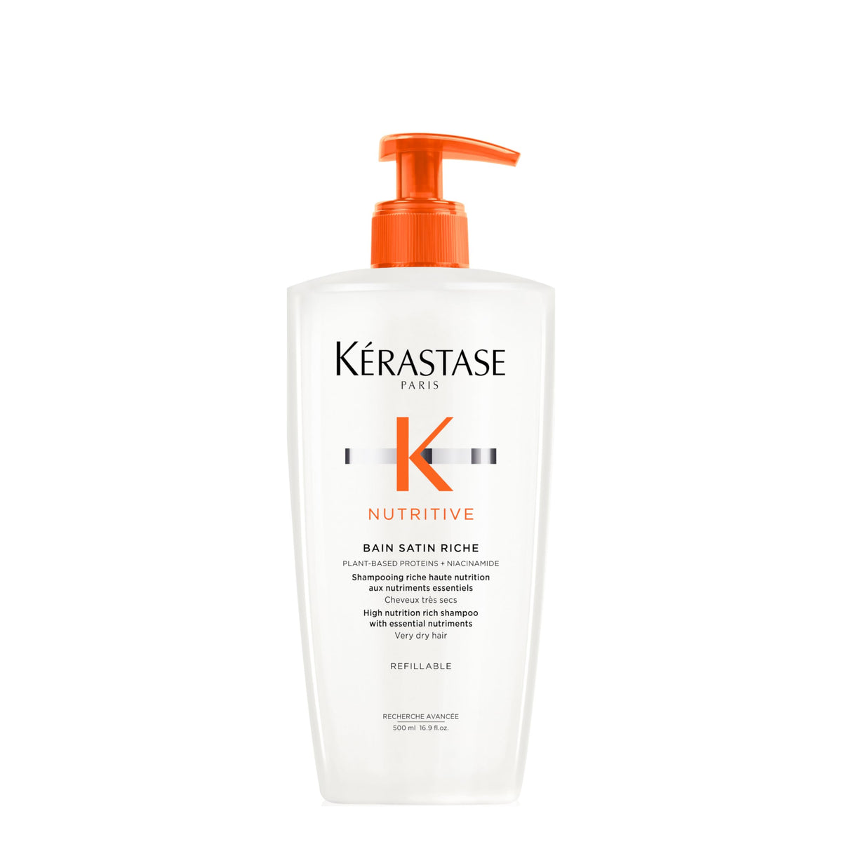 White Smoke KERASTASE Nutritive Bain Satin Riche Shampoo – For Dry Hair
