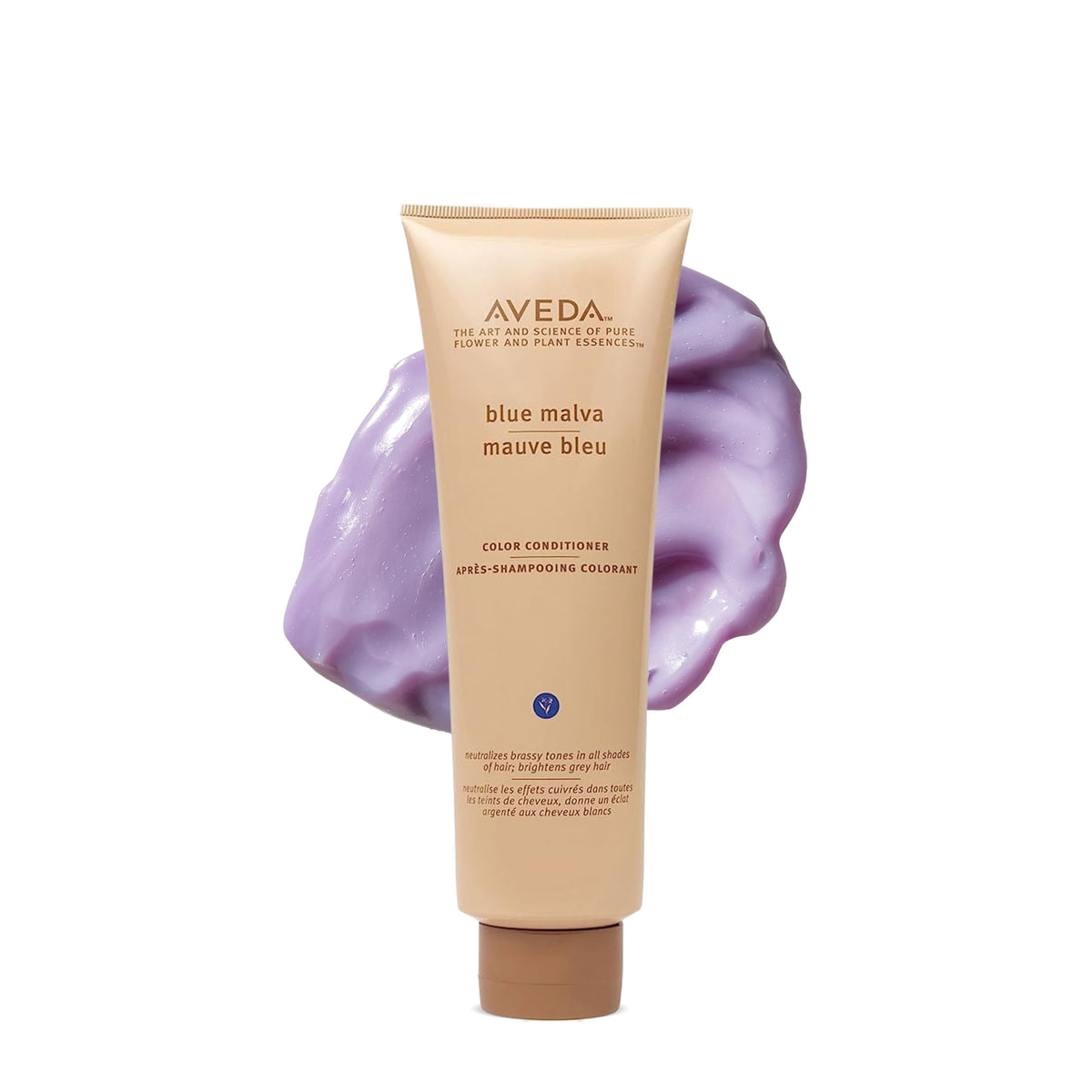 White Smoke AVEDA Blue Malva Color Conditioner | Purple Conditioner for Silver, Gray, Blonde Hair | Neutralizes Brassiness | Deeply Conditions Hair | 96% Naturally Derived*, 8.5 Fl Oz