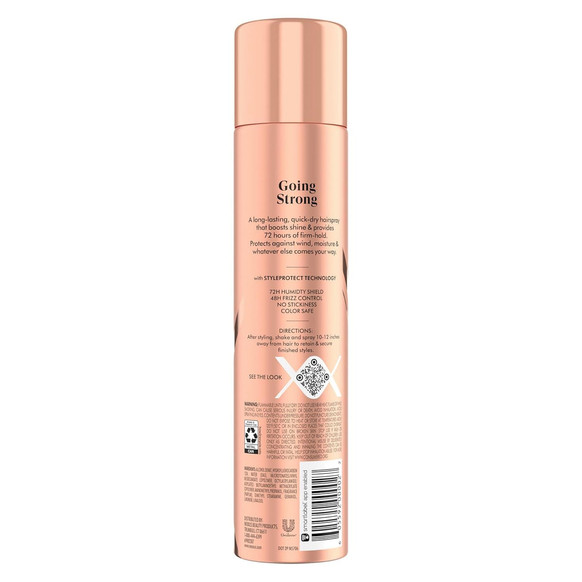 Peach Puff NEXXUS MAXXIMUM Control, Finishing Mist 10 oz (Pack of 7)