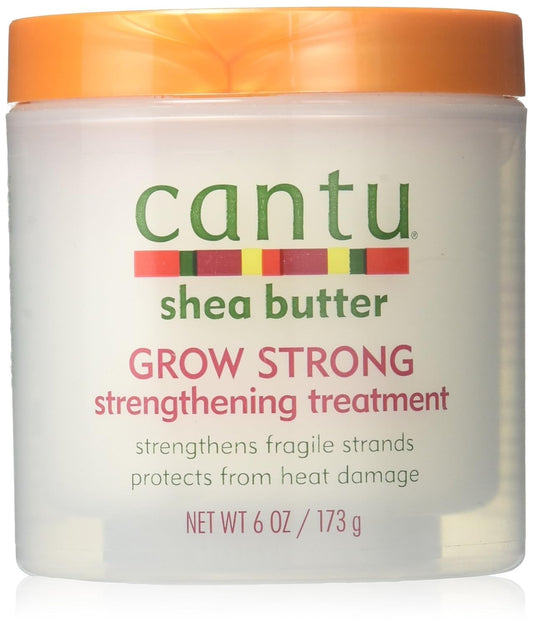 Light Gray Cantu Grow Strong Strengthening Treatment, 6.1 oz (Pack of 4)