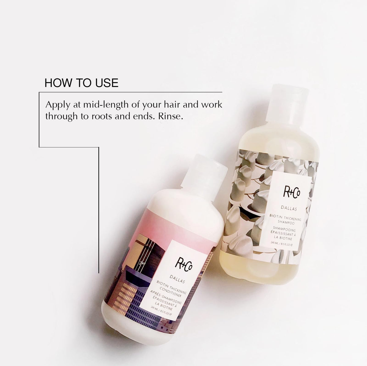 Lavender R+Co Atlantis Moisturizing B5 Shampoo and Conditioner Set, 33.8 oz (2 Pack)