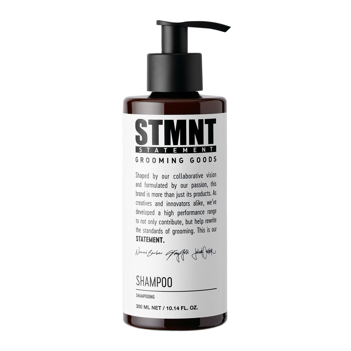 White Smoke STMNT Grooming Goods Shampoo | SLS/SLES Sulfates Free | Activated Charcoal & Menthol | Removes Build Up | All Hair Types