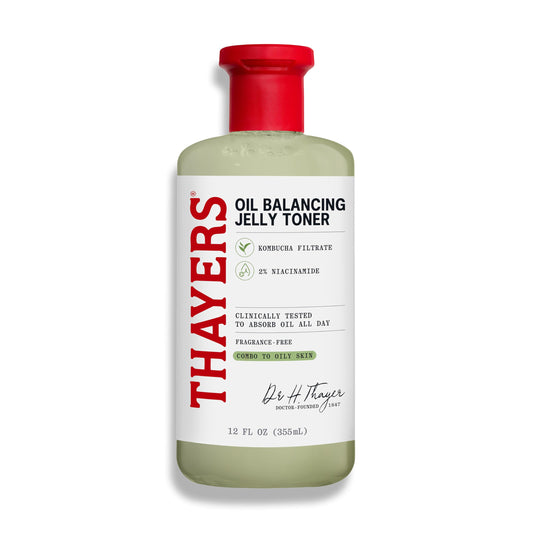White Smoke Thayers Oil Balancing and Cooling Jelly Toner, Pore Reducing Facial Toner That Mattifies and Hydrates, Skin Care for Combination to Oily Skin, 12 Fl Oz