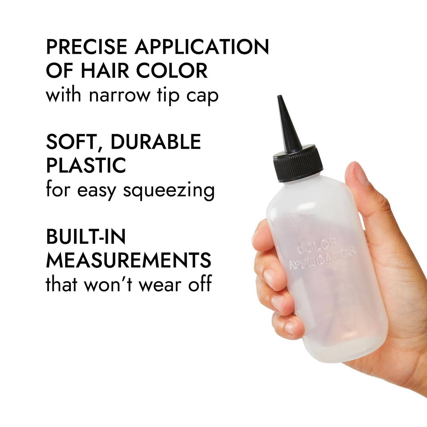 White Smoke Salon Care Narrow Tip Applicator Bottle