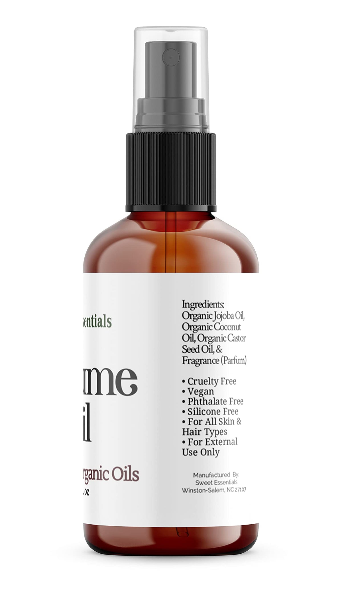 White Smoke Sweet Essentials Shampure (Aveda-Type) | Fragrance/Perfume Oil | 2oz Made with Organic Oils | Spray on Perfume Oil - Alcohol & Preservative Free