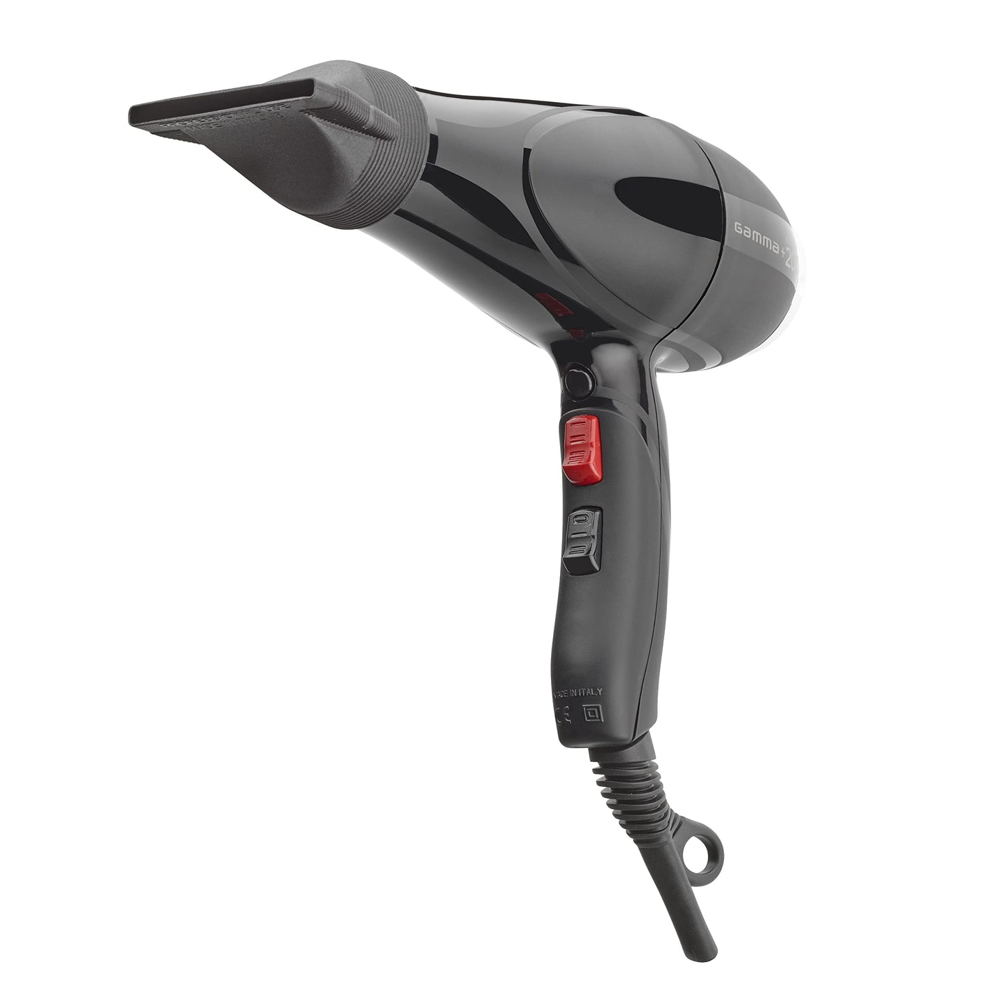 White Smoke GAMMA+ Professional Absolute 2000 Hair Dryer Black, 2 Concentrator Nozzles