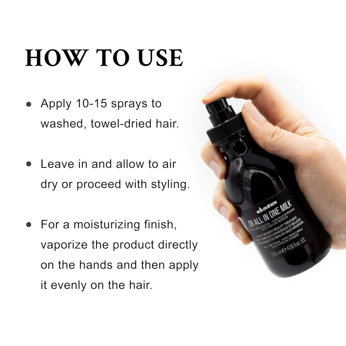 White Smoke Davines NOUNOU Hydrating Deep Shampoo & Conditioner