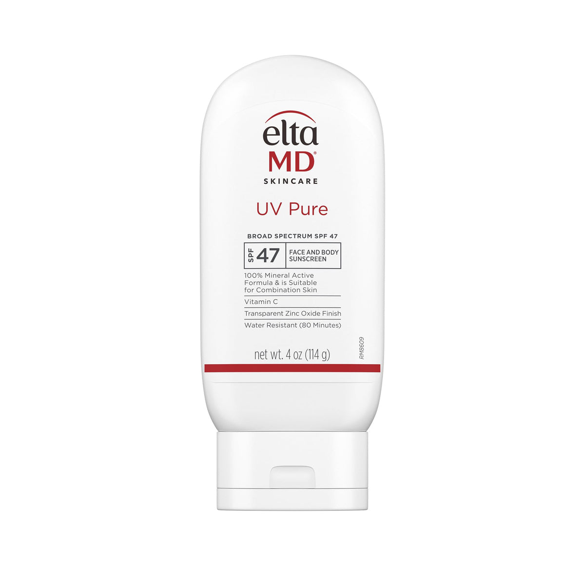 White Smoke EltaMD UV Pure 100% Mineral Sunscreen, SPF 47 For Kids and Adults, 4 oz