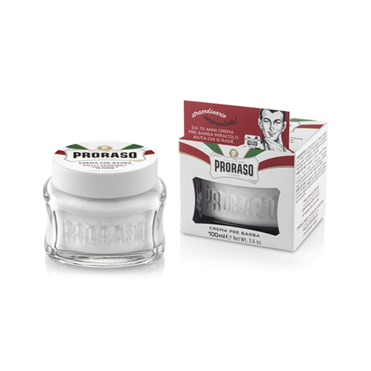 White Smoke Proraso Pre Shave Conditioning Cream - Oatmeal & Green Tea