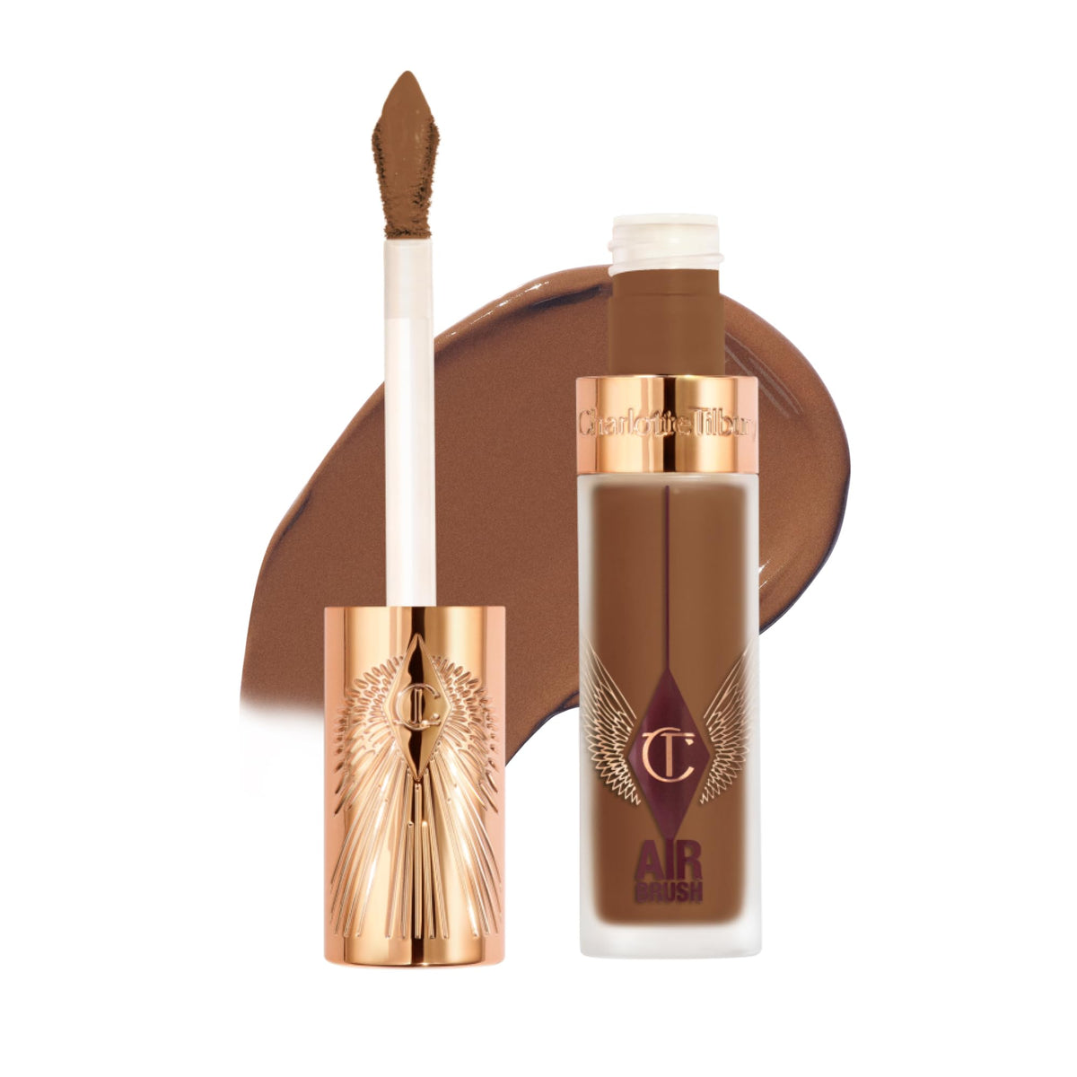 White Smoke Charlotte Tilbury AIRbrush Flawless Blur Concealer - Longwear Concealer for Dark Circles, Blemishes, Redness & More - Hydrating, Crease-Proof & Full Coverage with a Natural Matte Finish