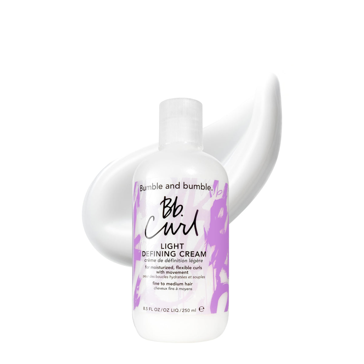 White Smoke Bumble and bumble. Curl Defining Styling Cream | Moisture and Definition | Fine to Medium Curly, Wavy Hair | Anti Frizz | Hold and Shine | With Jojoba Avocado + Coconut Oils
