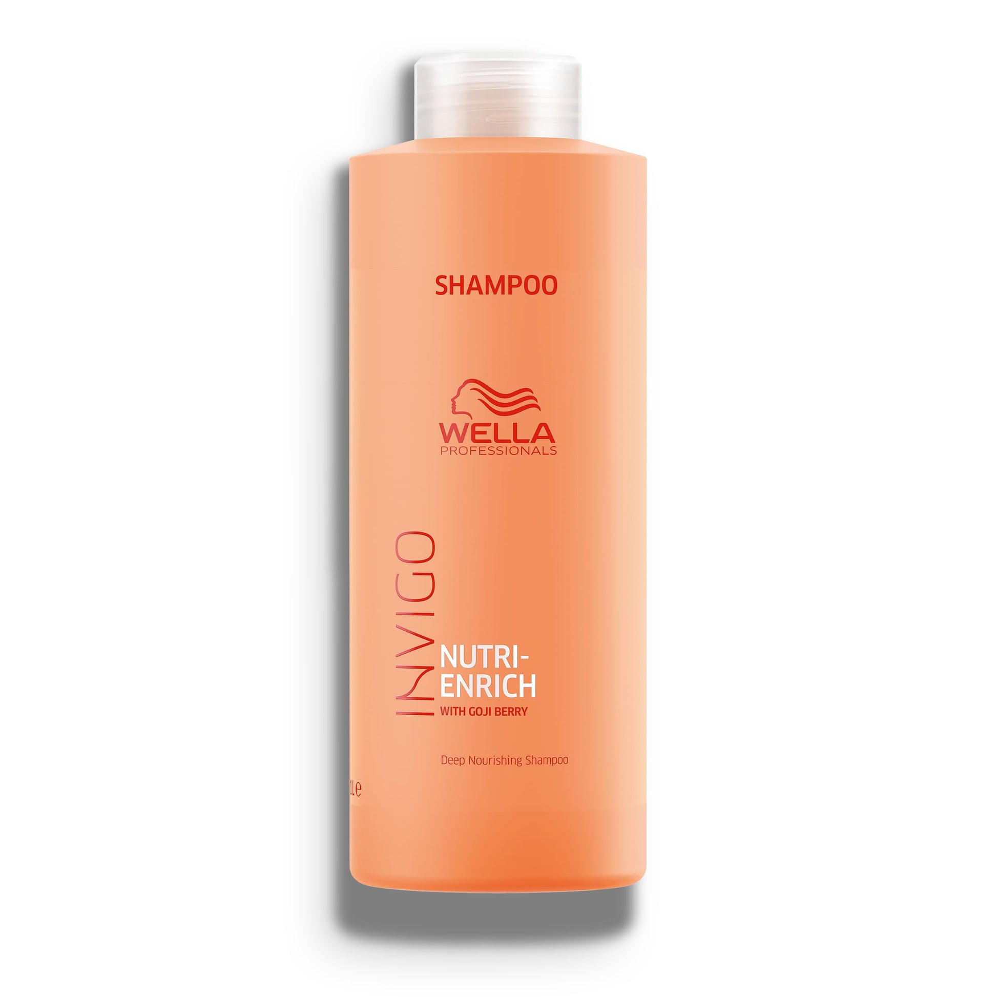 Sandy Brown Wella Professionals Invigo Nutri-Enrich Deep Nourishing Shampoo | For Dry or Stressed Hair | 33.8 Fl oz