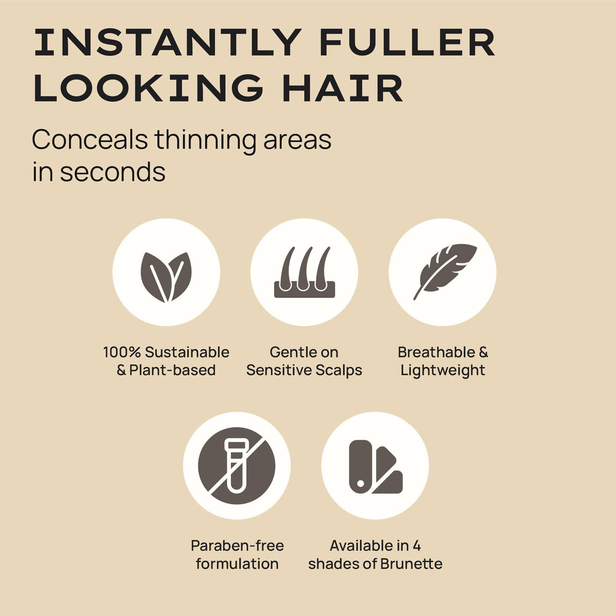 Wheat Style Edit Hair Building Fibers, Dark Brown, 0.88oz