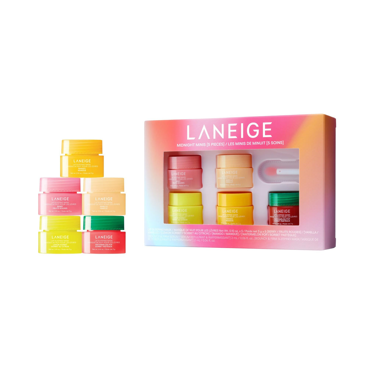 White Smoke LANEIGE Berry Sweet Lip Trio Set