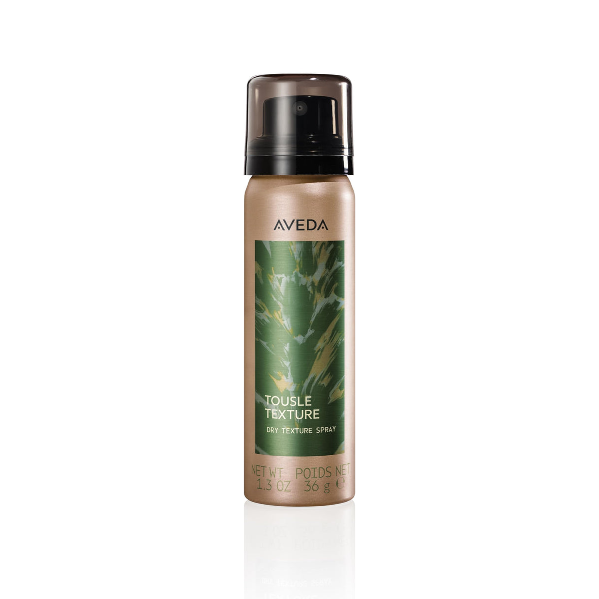 Black AVEDA Tousle Texture Dry Texture Spray | Adds Volume and Texture | Thermal Heat Protection | For Fine to Medium Hair Types | With Zeolite Minerals, Cassava, and Olive Extract, 3.5 Ounce