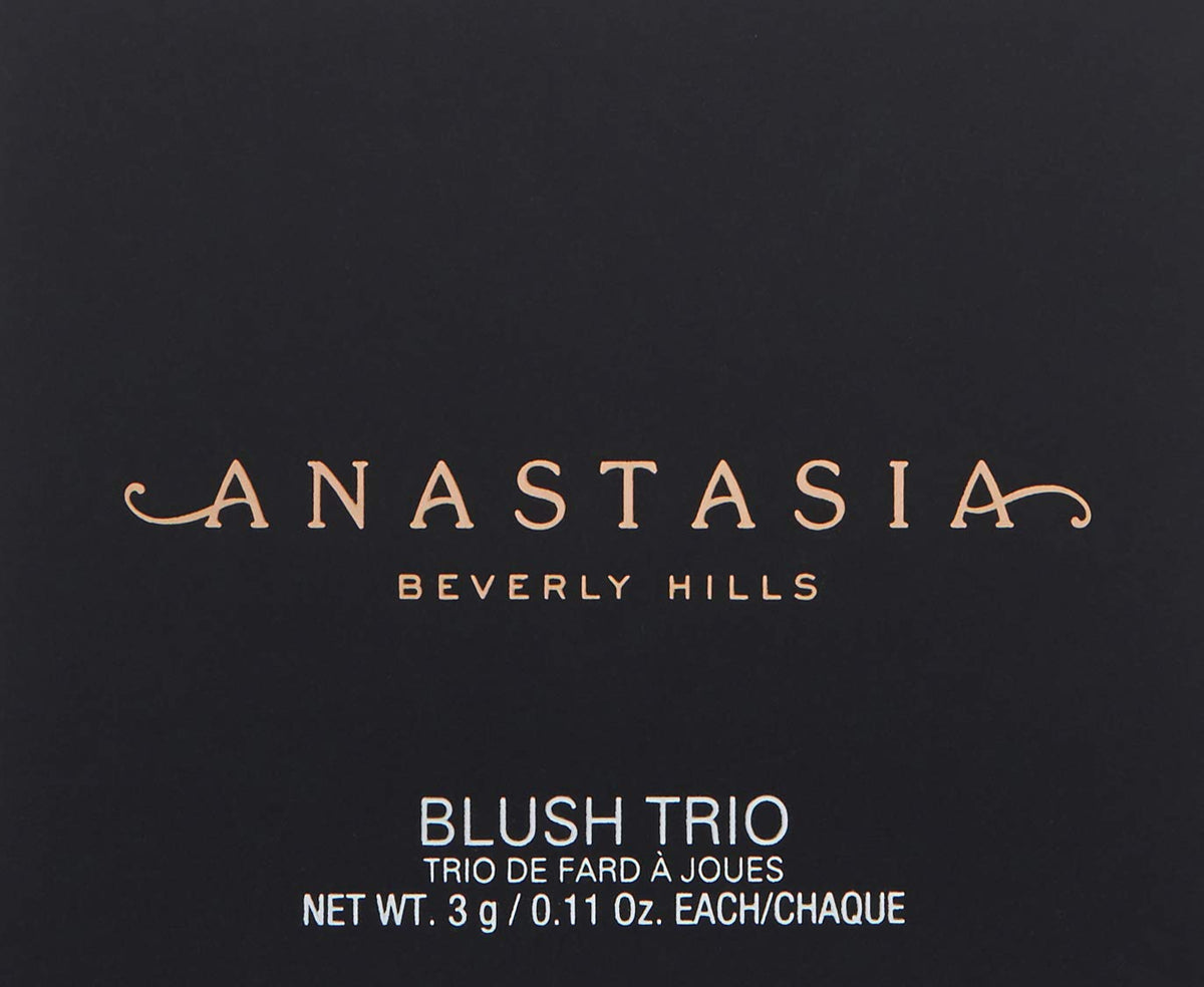 Dark Slate Gray Anastasia Beverly Hills Blush Trio - Essential High-Pigment Blush Compact, Seamlessly Blendable Powder Formula for Sculpting and Brightening Cheeks