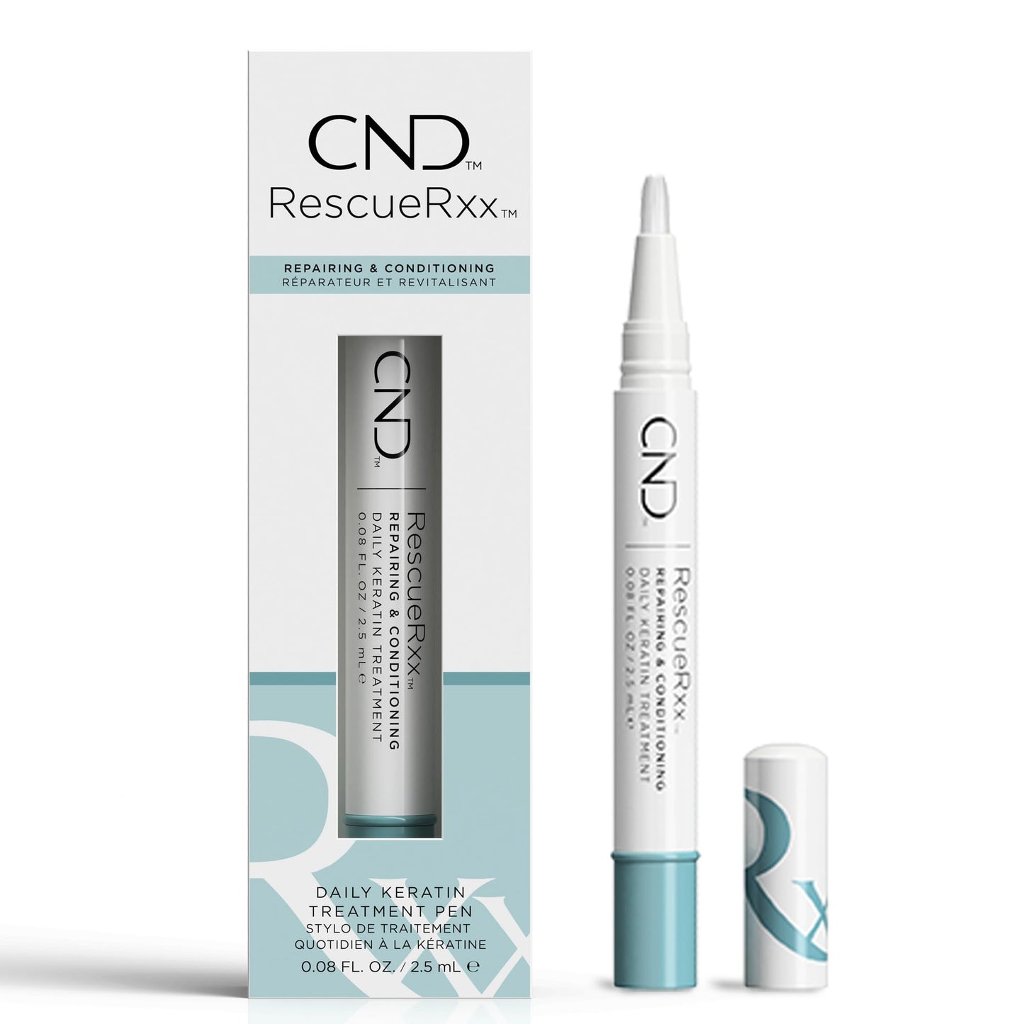White Smoke CND RescueRXx Daily Keratin Treatment, 0.08 fl oz
