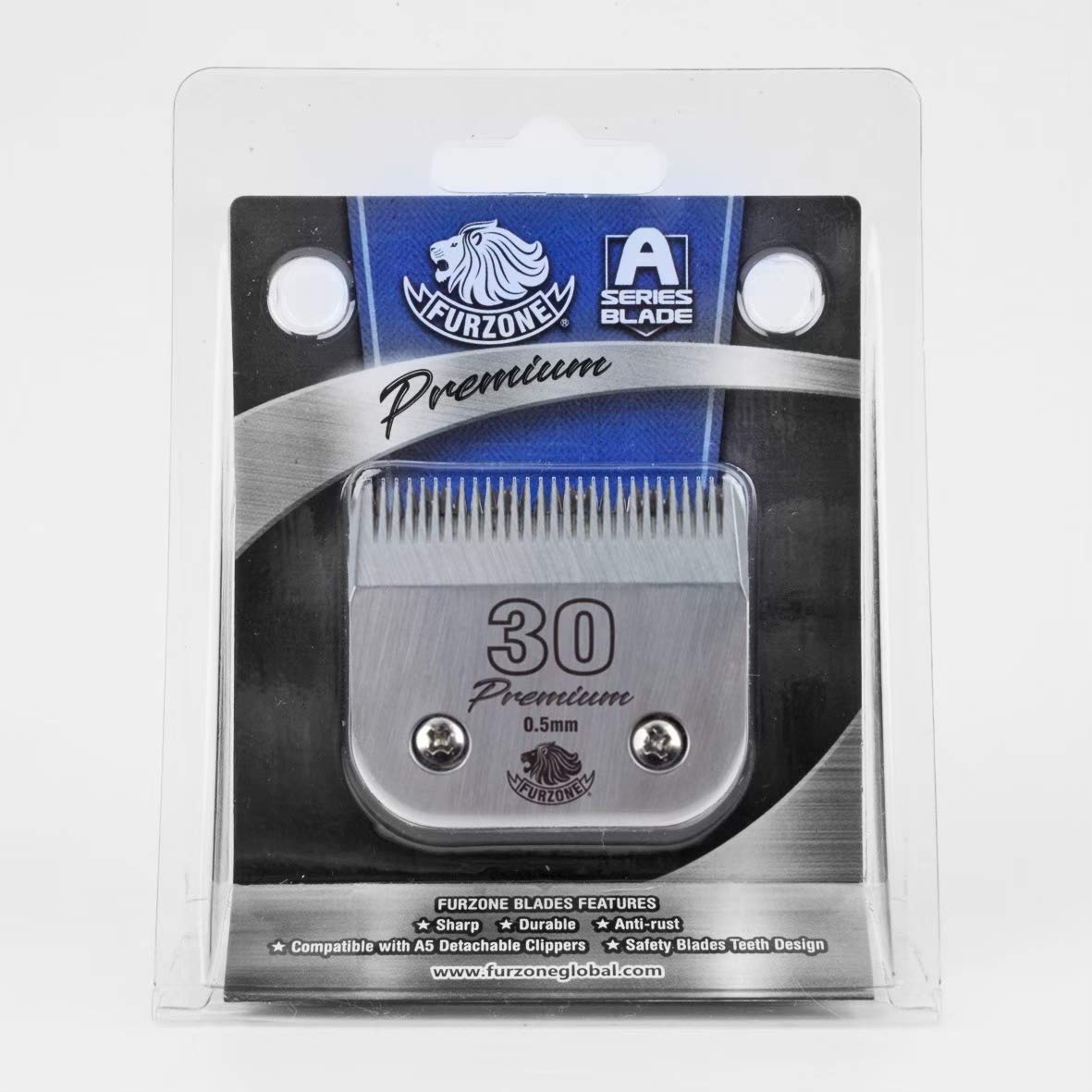 Lavender FURZONE 30 Blades for Dog Grooming, Size 30 1/50" Dog Clipper Blade, Made of Extra Durable Japanese Steel, Compatible with Most Andis, Oster, Wahl A5 Clippers