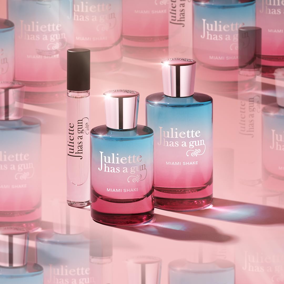 Pink Juliette Has A Gun Miami Shake Eau de Parfum – Gourmand Fruity Vanilla Perfume for Women (Strawberry, Ice Cream, Vanilla Absolute)