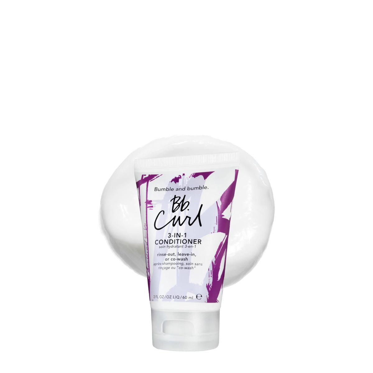 White Smoke Bumble and bumble. Curl 3-in-1 Conditioner | Leave-In, Rinse Out, CoWash | Anti Frizz + Color Safe | Coily, Curly, Wavy Hair | With Jojoba, Avocado + Coconut Oil | Pump Sold Separately, 33.8 Fl Oz