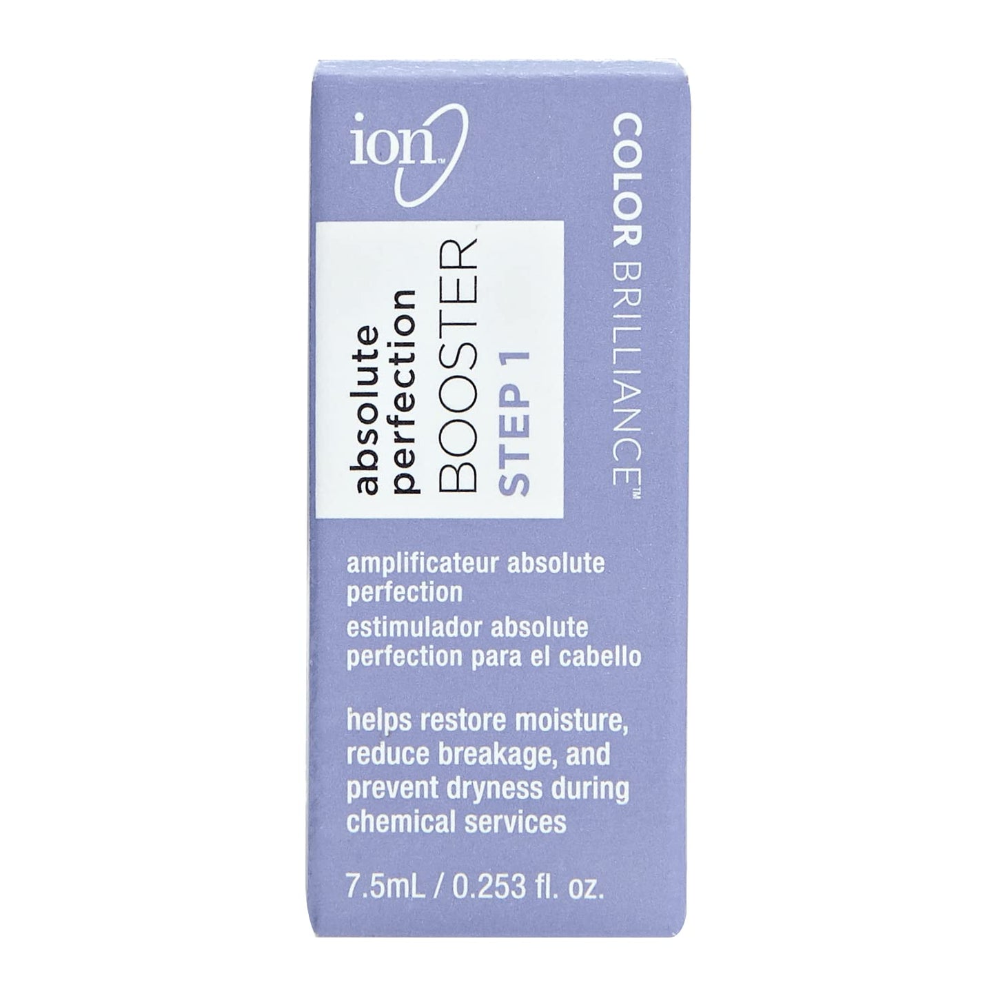 Dark Gray Ion Absolute Perfection Booster Step 1, Repairing, Generates New Bonds in Hair, Reduces Breakage, Restores Moisture