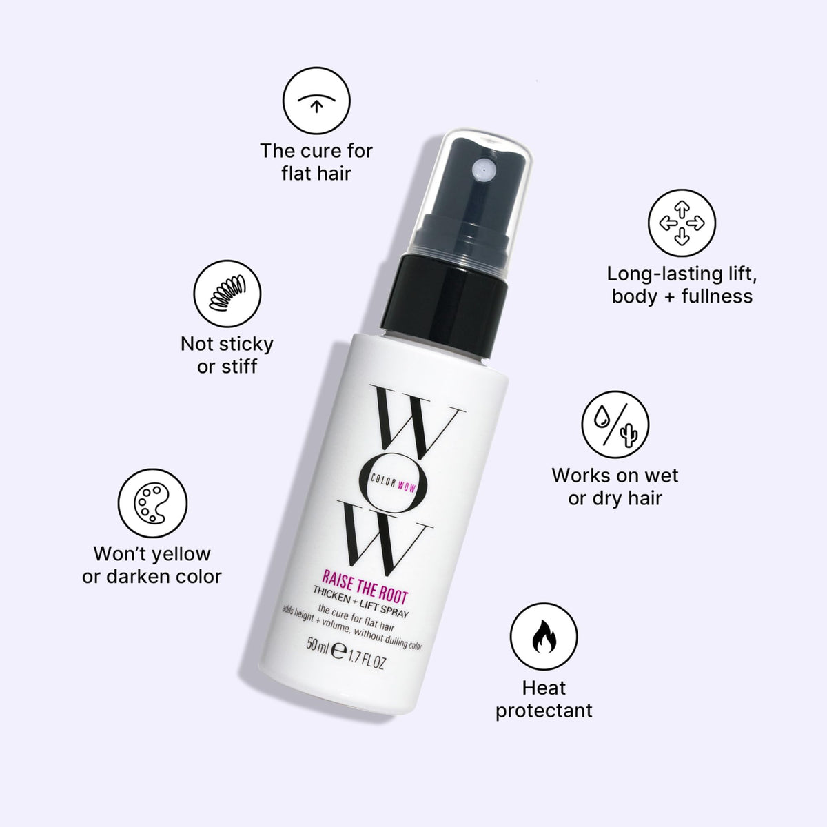 Lavender Blush COLOR WOW Raise the Root – Thicken & Lift Spray