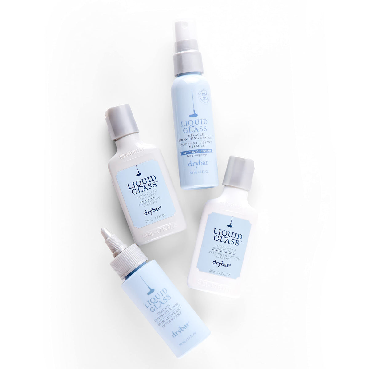 White Smoke Drybar Glossy Gang On-the-Go Kit