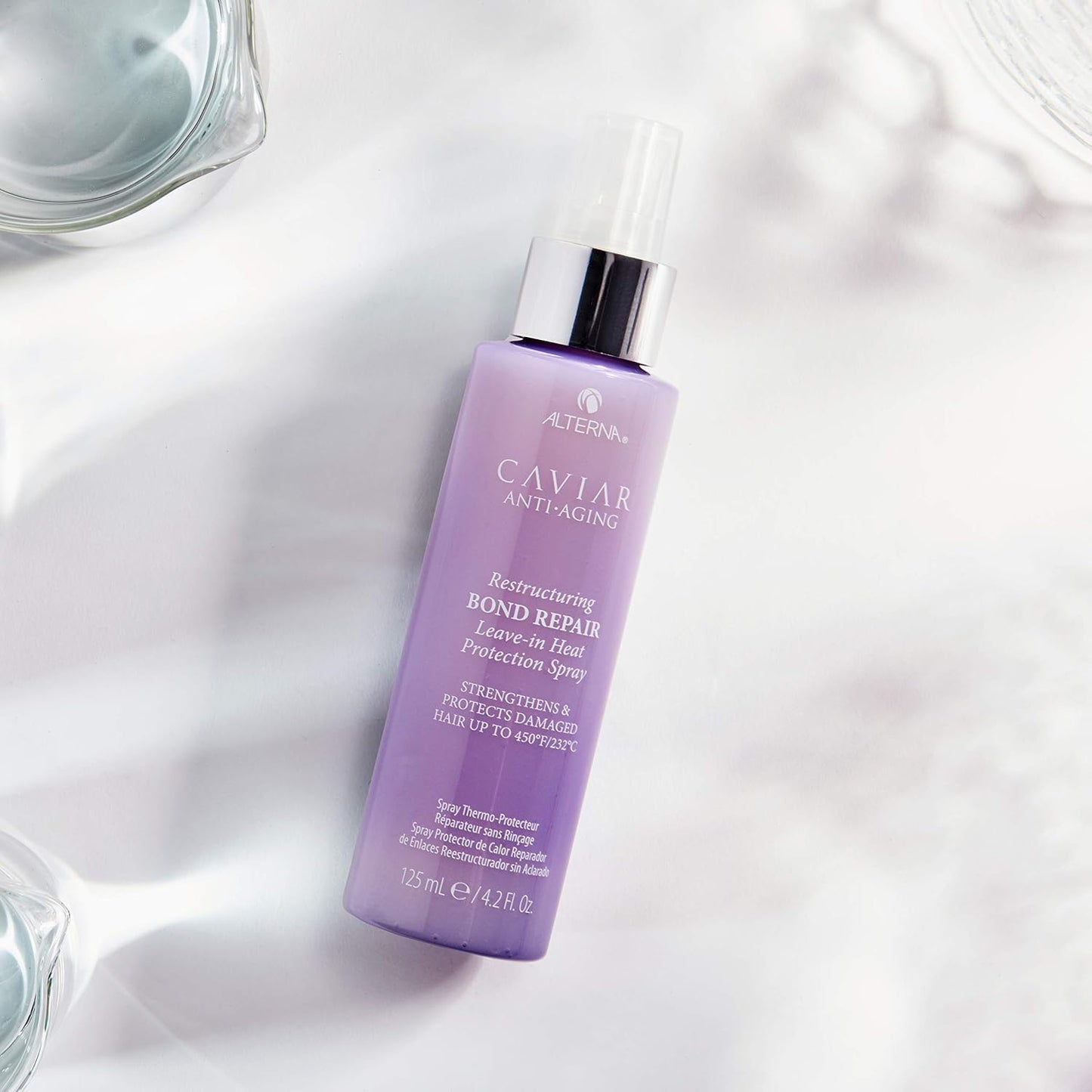 Lavender Alterna Caviar Anti-Aging Restructuring Bond Repair Leave-in Heat Protection Spray,4.2 Ounce (2-Pack)