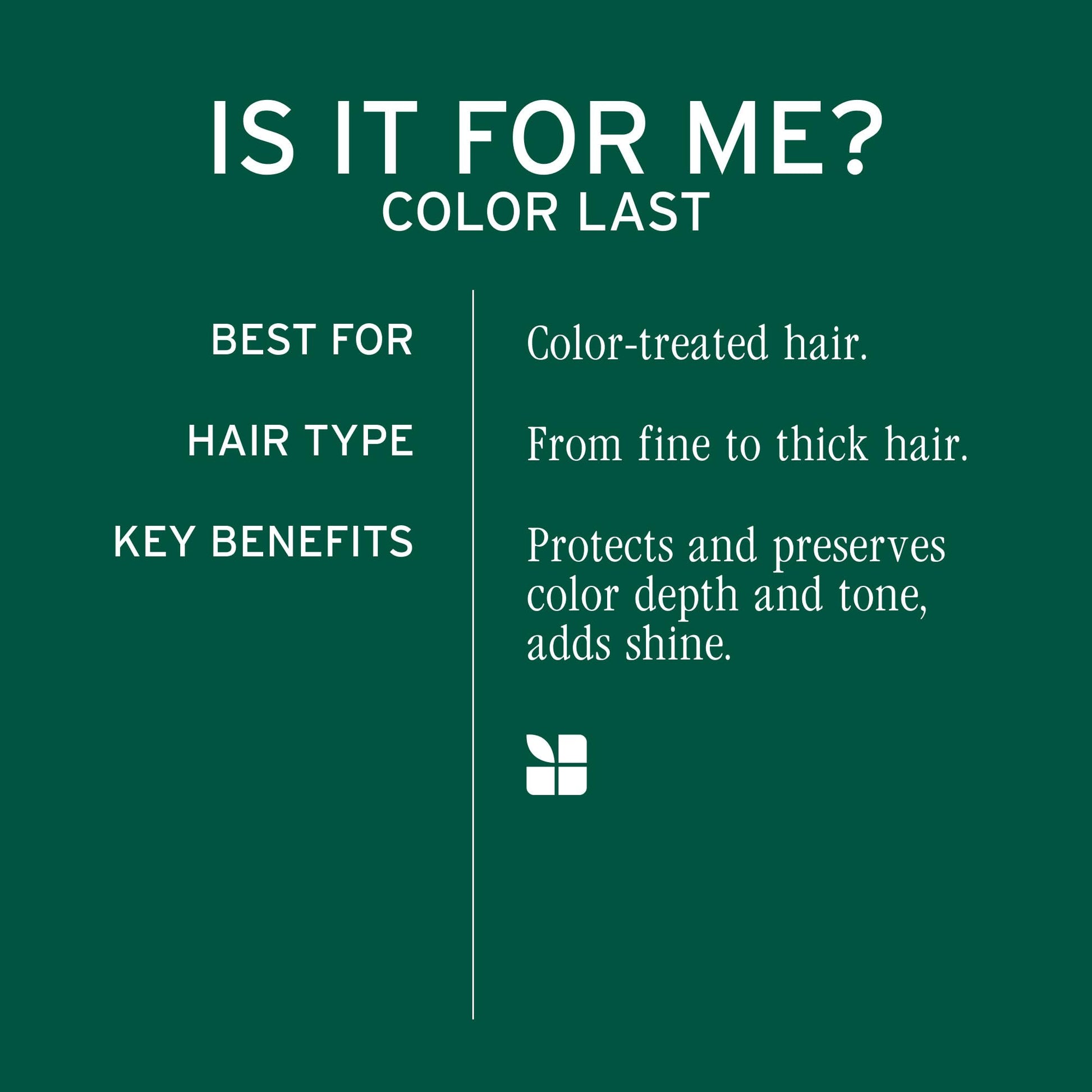 Dark Slate Gray Biolage Color Last Shampoo - For Color-Treated Hair, Nourishes, Strengthens, Hydrates and Adds Shine, Soybean Oil & Stearic Acid, Paraben & Mineral Oil-Free, Vegan, 13.5 Fl Oz