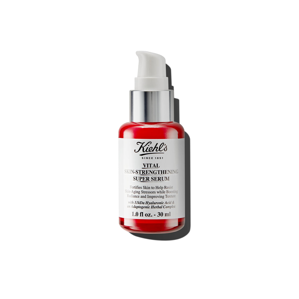 White Smoke Kiehl's - Vital Skin-Strengthening Super Serum, Boosts Radiance