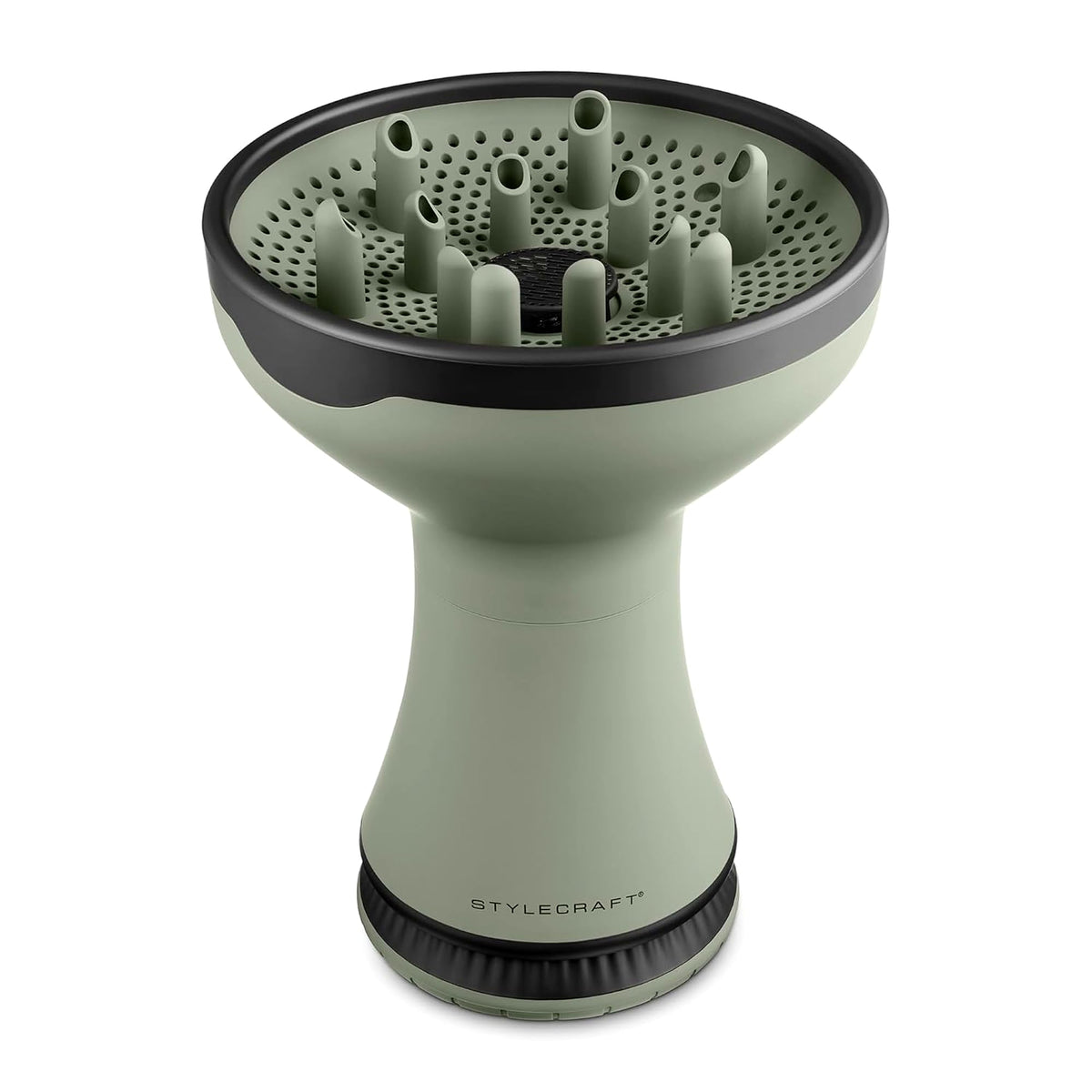 White Smoke Stylecraft Sage 2-in-1 Diffuser Hair Dryer for Curly Hair & Defined Styling
