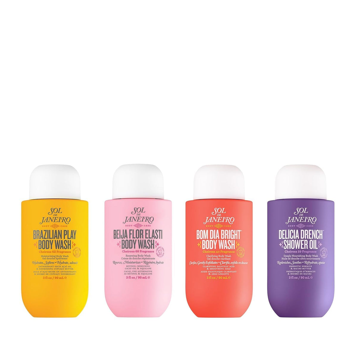 White Smoke Sol de Janeiro Scent Your Shower Travel Size Quad