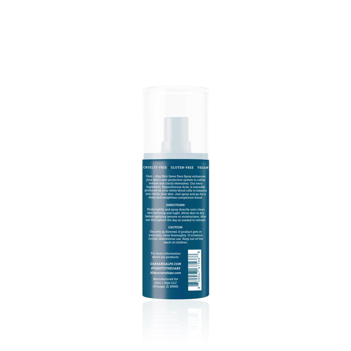 White Smoke Oars + Alps Hypochlorous Acid Spray for Face, Skin Saver, 3.4oz