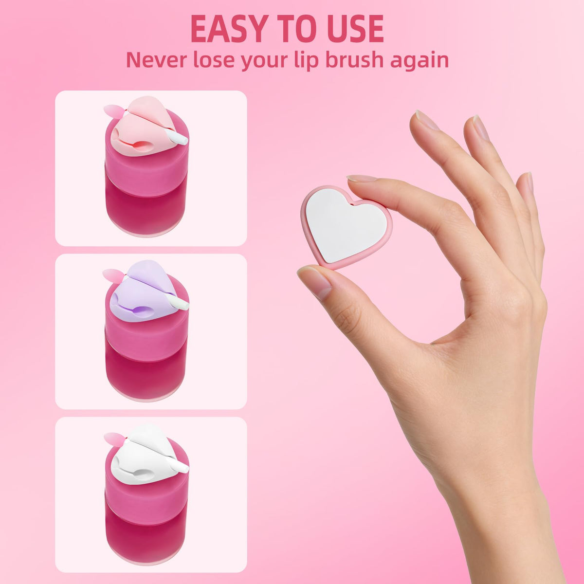 Pink KEUYE Spatula Holder Compatible with Laneige Lip Mask,Holers&Spatulas