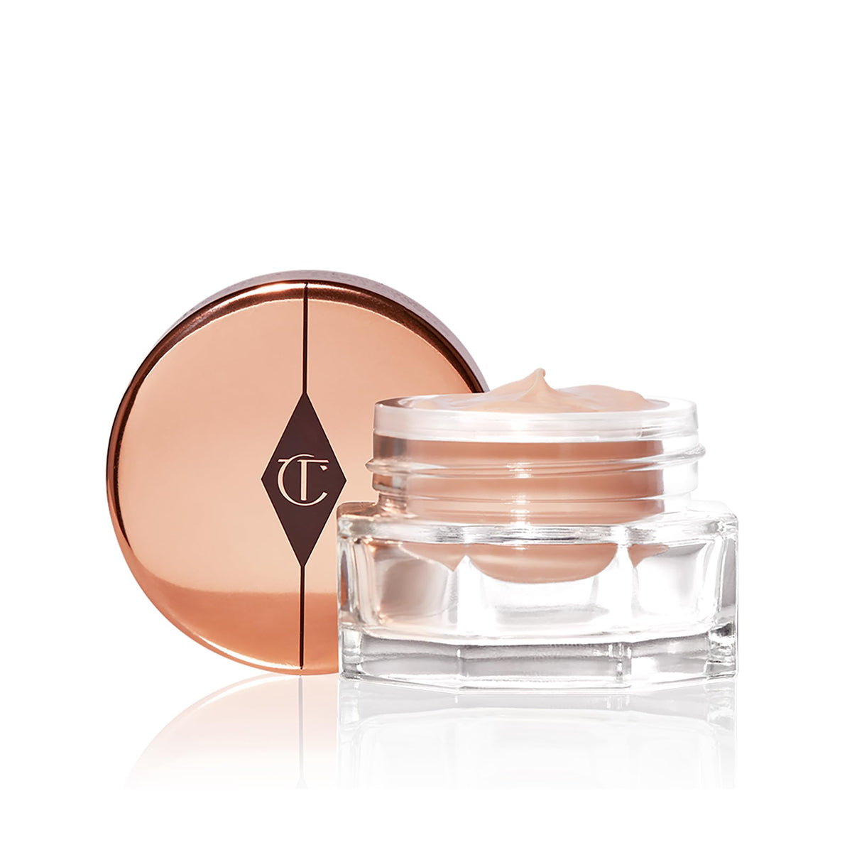 White Smoke Charlotte Tilbury Magic Eye Rescue - Smoothing & Hydrating Under Eye Cream